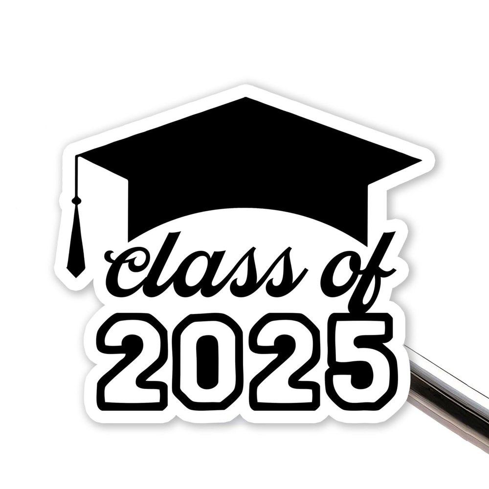 120 Pcs Class of 2025 Custom Shaped Stickers - Class of 2025 Gift Stickers, Cute & Fun School Seals for Graduation Party Decorations