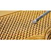 Leather Stamps Double Rope Basket Weave Stamp Professional Stamping Tool 304 Stainless Steel Leathercraft Carving Punches Tools (S) view 1