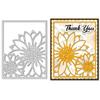 BENECREAT Sunflower Metal Cutting Die for Scrapbooking, Sunflower Die Cuts for Card Making, Background Frame Embossing Die Cuts for Scrapbooking Photo Album Stamp Decor view 1