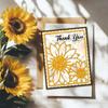 BENECREAT Sunflower Metal Cutting Die for Scrapbooking, Sunflower Die Cuts for Card Making, Background Frame Embossing Die Cuts for Scrapbooking Photo Album Stamp Decor view 4