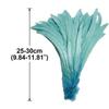 Gumney 100PCS Rooster Tail Feathers, 9.84-11.81 Inch Natural Feathers for Wedding Holiday Themed Party Hats Costume Decoration DIY Crafts, Water Blue view 2