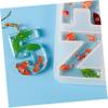 CORHAD 2pcs Alphabet Number Silicone Molds DIY Epoxy Craft Molds Letter Number Stencils view 3