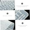 CORHAD 2pcs Alphabet Number Silicone Molds DIY Epoxy Craft Molds Letter Number Stencils view 4