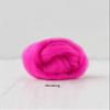 100% Merino Roving Tops Extra Fine 19 Micron Dyed in Italy Weaving, Felting, Spinning | Pink + Red Colors (Shocking Hot Pink, 30 gm (1 oz)) view 2