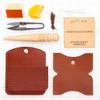 Buckleguy.com DIY 3-Pocket Snap Wallet Leather Kit view 3