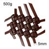 LKXHarleya 5mm Flat Plastic Rattan, 500g Waterproof Synthetic Rattan Repair Material Weaving & Repair Vinyl Ribbon for Garden Patio Chair Table view 2