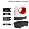 Heat Press Mini Heat Press Machine for T Shirts, Craft Small Heat Press Portable Handy Small Iron,Heating Transfer Projects,Constant Temp Control Insulated Safety Base (Green) view 3