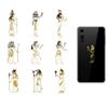 OLYCRAFT 9pcs 1.6x1.6 Inch Gods of Egypt Metal Stickers Egyptian Characters Self Adhesive Gold Stickers Egypt Theme Metal Gold Stickers for Scrapbooks DIY Resin Crafts Phone Decor view 1