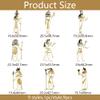 OLYCRAFT 9pcs 1.6x1.6 Inch Gods of Egypt Metal Stickers Egyptian Characters Self Adhesive Gold Stickers Egypt Theme Metal Gold Stickers for Scrapbooks DIY Resin Crafts Phone Decor view 2