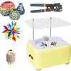 CHIPEL Portable Stained Glass Grinder, Craft Making Kit, Mini Stained Glass Grinder Set for Stained Glass DIY, Mosaic, Ceramics and Crafts(Yellow) view 1