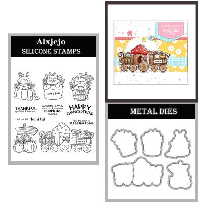Alxjejo 2025-2026 Stamps and die cuts for Card Making,Metal Dies&Silicone Makeing for DIY Card Birthdays,Valentine's Day Christmas Stamps and Dies for Card Making,Thanksgiving