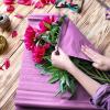 MECCANIXITY Crepe Paper Rolls 8 ft Long 20 Inch Wide for Various Large Hanging Party Backdrop DIY Decoration, DIY Supplies, Sky Blue Pack of 2 view 4