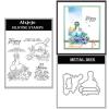 Alxjejo 2025-2026 Stamps and die cuts for Card Making,Metal Dies&Silicone Makeing for DIY Card Birthdays,Valentine's Day Christmas Stamps and Dies for Card Making,Thanksgiving view 1
