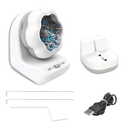 Electric Bead Spinner, USB Clay Bead Spinner Effortless Spinner Bracelet Making Machine with 3 Bead Needles for Jewelry Bracelet Necklaces Making DIY