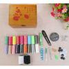 MVUYO FMURY All-Wood Needle Line Box Retro Home Needle Line Set Sewing Sewing Line Portable Needle Wire Package view 2