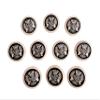 PEPPERLONELY 10PC Black/Gold Metal Buttons for Clothing, Jeans, Crafts, Pants, Blazer, Sewing, Jacket, Jewlery Making (Black/Gold, 25mm) view 4