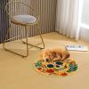 Latch Hook Rug Kit for Adults Skull and FlowersStamped Handmade Round Shape Carpet Crochet Yarn Craft DIY Hook and Latch Door Mat Tapestry for Home Floor Decor 50x50cm(3) view 4