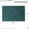 4 Pcs Non-Slip A5 Self-Healing Cutting Mats, Single-Sided Grid Boards 8.7 X 5.9 Inches For Crafts Quilting Sewing, Pvc In 4 Colors view 2
