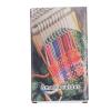 MOZUO 10 Hooks Mini Weaving Loom Household Small Rainbow Colors Weaving Loom Machine with 6.5cm Wooden Board for Hand Craft DIY Weaving Kit (Orange) view 4