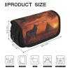 Native American Tribes Sunset Eagle Wolf Pencil Bag Pen Bag Pencil Pouch Pen Pouch Small Cosmetic Case Coin Purse Portable Organizer view 2