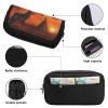 Native American Tribes Sunset Eagle Wolf Pencil Bag Pen Bag Pencil Pouch Pen Pouch Small Cosmetic Case Coin Purse Portable Organizer view 3