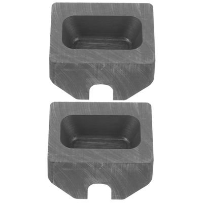 PLAFOPE 2pcs Gold Silver Copper Graphite Ingot Mold for Melting and Casting Shaped Design for Jewelry and Science Education for Volume Projects