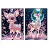 DoxQcs 50 Pages Diamond Art Painting Note Book, Christmas Style Wireless Notebook, Partially Painting Notebook Blank Paper for Office Home Craft Art Use-#16-2PC view 1