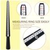 Ring Sizer Measuring Tool Kit Ring Mandrel Sizing Kit Finger Ring Size Measurer Ring Shaper to Fix Bent Rings Resize Repair Jewelers Mandrel and Hammer Ring Size Adjuster (WOOD-12PCS) view 4