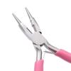 3 in 1 Needle Round Nose, Wire Cutter & Crimping Pink Carbon Steel Jewelry Pliers with Spring Loaded Return view 2