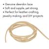 Deerskin Leather Cord Strips Spool | Genuine Leather Boot Shoe Laces | Deerskin Lace Cord String Lacing for Jewelry Making DIY Crafts Bracelets Necklaces view 3