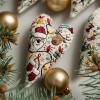 Christmas Heart-Shaped Embroidery Kit, Beginner Embroidery Kit for Adults, Hand Embroidery Starter Kits with Stamped Embroidery Xmas Pattern for Decor Home Room-Snowman view 4