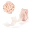 Cheriswelry Chiffon Ribbon 1 Inch 10 Yards Ribbon for Crafts Bridal Flower Bouquet Ribbon Gift Wrap Ribbon Sewing Fabric Ribbon Crumpled Ribbon for Birthday Valentines Day Supplies view 1