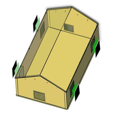 CooTentler 4pcs Double-Layer DPA Filters, Fits for CooTentler Portable Paint Booth Mesh Windows for Better Filter Out Overspray (Booth is Excluded)