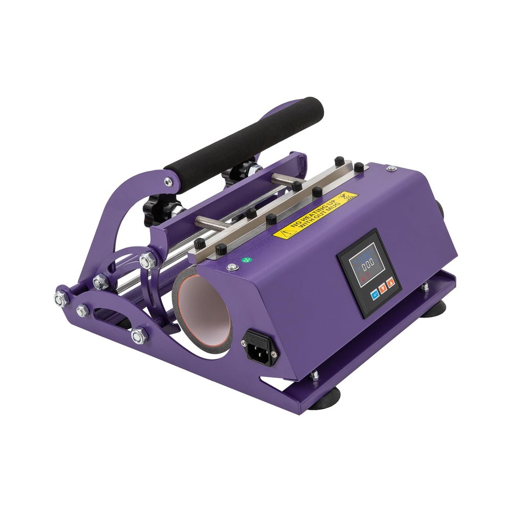 30 OZ Tumbler Heat Press Machine, 500W Mug Heat Press DIY Sublimation Mug and Tumbler Heat Press for 2.8-3.3inches in Diameter, Within 10.6 inches in Height (Purple)