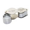 Microscope Observation Foldable Miniature Magnifying Glass 20x 12mm / 10x 18mm Stainless Steel Jeweler's Loupe view 4