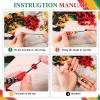 Ferreve 60 Sets Juneteenth Keychain Gifts DIY Making Crafts Kit for Juneteenth Activities African American Party Favors Beadable Keychains Bars with Inspirational Beads June 19th Independence Day view 3