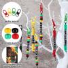 Ferreve 60 Sets Juneteenth Keychain Gifts DIY Making Crafts Kit for Juneteenth Activities African American Party Favors Beadable Keychains Bars with Inspirational Beads June 19th Independence Day view 4
