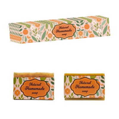 WRAPWAVE 200pcs Soap Wrappers, Soap Bar Packaging Paper for Homemade Soap, Soap Sleeves Covers 1.57x8.27 inch, Soap Wrapping Paper for Handmade Soaps (Y073)