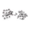 20PCS Flat Head Rivets, Metal Rivet with Rings Leather Craft Rivets Brass Nail Rivets Stud Rivet Kit Belt Repair Rivets for Craft Repair Supplies (5mm) view 1