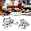20PCS Flat Head Rivets, Metal Rivet with Rings Leather Craft Rivets Brass Nail Rivets Stud Rivet Kit Belt Repair Rivets for Craft Repair Supplies (5mm) view 2