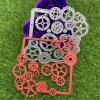 Metal Cutting Die Cuts,10.2x10.2cm Gear Shape Square Photo Frame Combination Hand Embossed Album Scrapbook Greeting Card Decoration view 2