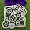 Metal Cutting Die Cuts,10.2x10.2cm Gear Shape Square Photo Frame Combination Hand Embossed Album Scrapbook Greeting Card Decoration view 3