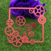 Metal Cutting Die Cuts,10.2x10.2cm Gear Shape Square Photo Frame Combination Hand Embossed Album Scrapbook Greeting Card Decoration view 4
