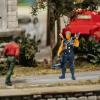 CoudarTitie 1/64 Male Figure Movie Scene Tiny People Resin Doll for DIY Train Railway Decor S Scale view 4