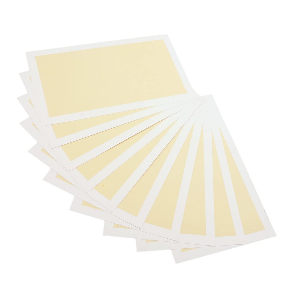 BEBEMOKO 10sheets Rectangular Lens Cardboard Calligraphy Paper Rice Paper Shoji Art