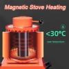 Gold Melting Furnace,2000w Metal Smelting Casting Kit,Temperature Control Display,External Exhaust Hole,With Insulation Net,Graphite Crucible,Heat Insulating Gloves,Crucible Tongs,White-3kg view 2