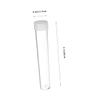 BUGUUYO 50pcs Organizer Box Bead Containers for Art Supplies Storage Jewelry Container Plastic Test Tubes Caps view 2