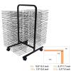 LIUZQWAED Art Drying Rack - 50 Floors Double Sided Mobile Art Drying Rack, Sided Wire Drying Shelf, Floor-Standing Art Shelf Storage Rack On Wheels, Foldable to Save Space Drying Rack view 4