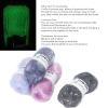 4 Rolls Glow in The Dark Yarn, 152YD Glow Yarn Luminous Yarn for Crocheting Knitting Beginners Arts Crafts (Set 2) view 2