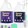 GRLELOU Deep Pour Epoxy Resin 1.5 Gal - 2:1 Crystal Clear Deep Pour Epoxy for 2-4 Inch Depth, Low Odor, No Yellowing & High Hardness Epoxy Resin Kit for River Table, Dry Flower Preservation & Art view 1